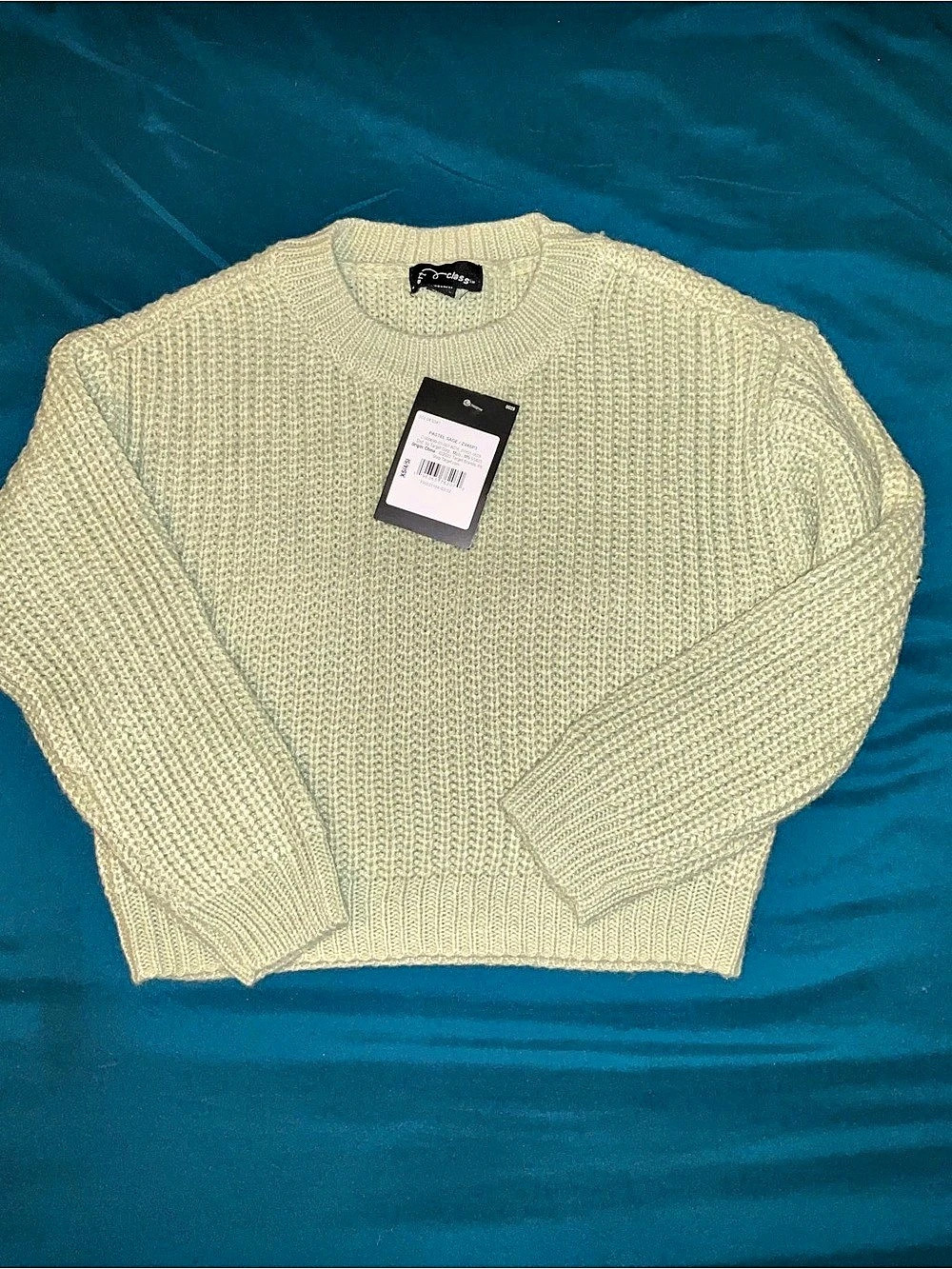 Art Class Ribbed Crewneck Sweater in Green Size XS (4/5) NWT